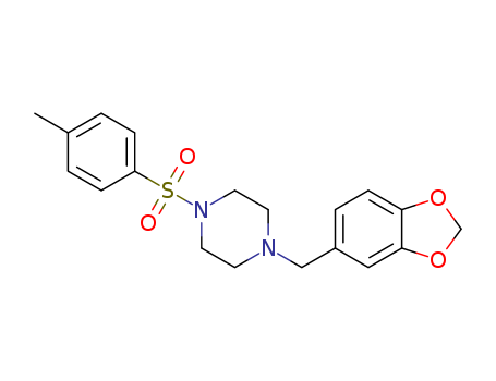 1-(benzo[d][1,3]dioxol-5-ylmethyl)-4-tosylpiperazine