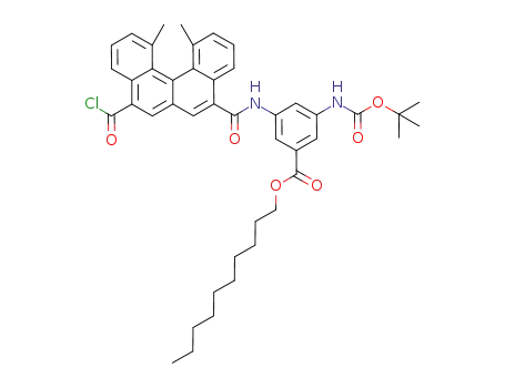 (P)-decyl 3-(tert-butoxycarbonylamino)-5-(8-(chlorocarbonyl)-1,12-dimethylbenzo[c]phenanthrene-5-carboxamido)benzoate