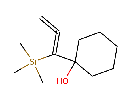 Molecular Structure of 79015-67-1 (Cyclohexanol, 1-[1-(trimethylsilyl)-1,2-propadienyl]-)