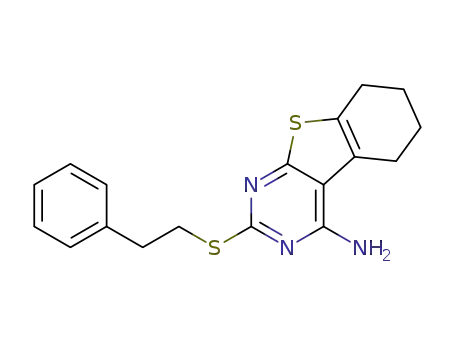 2-[(2-phenylethyl)sulfanyl]-5,6,7,8-tetrahydro[1]benzothieno[2,3-d]pyrimidin-4-amine