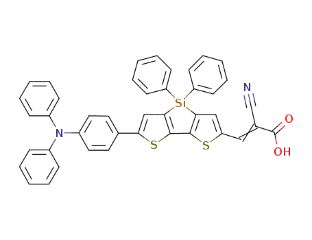 3-[5-[N,N-bis(phenylamino)phenyl]-3,3'-diphenylsilylene-2,2'-bithiophene-5'-yl]-2-cyanoacrylic acid