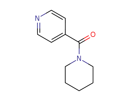 Molecular Structure of 4968-87-0 (piperidin-1-yl(pyridin-4-yl)methanone)