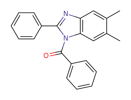 N-benzoyl-2-phenyl-5,6-dimethylbenzimidazole