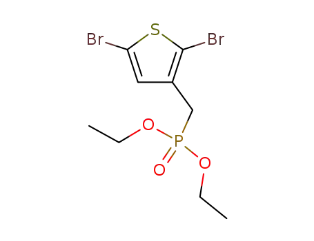 2,5-Dibromo-3-(diethoxyphosphinylmethyl)thiophene