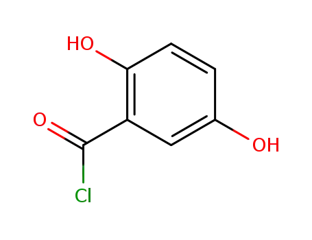Molecular Structure of 21715-15-1 (BENZOYL CHLORIDE,2,5-DIHYDROXY-)
