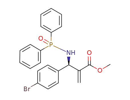 methyl (R)-2-((N-(diphenylphosphoryl)amino)(4-bromophenyl)methyl)acrylate