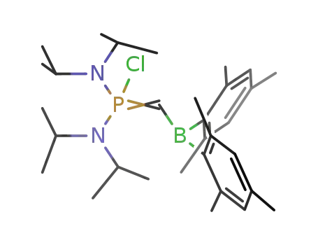 (((CH<sub>3</sub>)2CH)2N)2PClCHB(C<sub>6</sub>H<sub>2</sub>(CH<sub>3</sub>)3)2