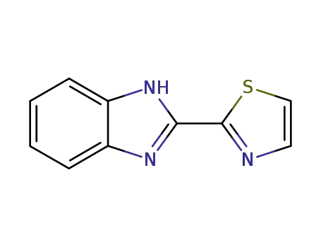 Molecular Structure of 3574-94-5 (2-(1,3-thiazol-2-yl)-1H-benzimidazole)