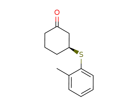 Molecular Structure of 177473-06-2 ((S)-3-(o-tolylthio)cyclohexanone)