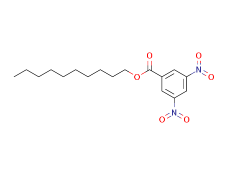 Molecular Structure of 10574-44-4 (Benzoic acid, 3,5-dinitro-, decyl ester)