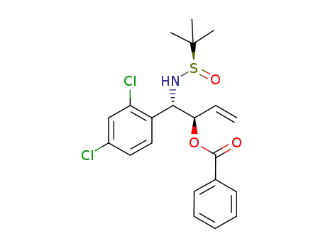 (1S,2R)-1-(2,4-dichlorophenyl)-1-((R)-1,1-dimethylethylsulfinamido)but-3-en-2-yl benzoate