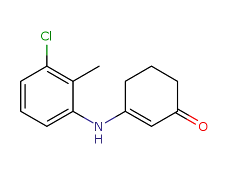 Molecular Structure of 153865-45-3 (2-cyclohexen-1-one, 3-[(3-chloro-2-methylphenyl)amino]-)