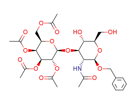 benzyl 2-acetamido-2-deoxy-3-O-(2,3,4,6-tetra-O-acetyl-β-D-galactopyranosyl)-β-D-glucopyranoside