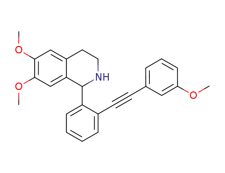 6,7-dimethoxy-1-(2-((3-methoxyphenyl)ethynyl)phenyl)-1,2,3,4-tetrahydroisoquinoline
