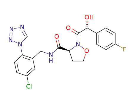 (3S)-N-[5-chloro-2-(1H-tetrazol-1-yl)benzyl]-2-[(2R)-2-(4-fluorophenyl)-2-hydroxyacetyl]isoxazolidine-3-carboxamide
