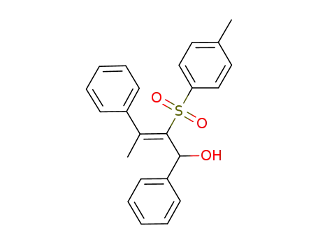 Molecular Structure of 1221149-84-3 ((Z)-1,3-diphenyl-2-tosylbut-2-en-1-ol)