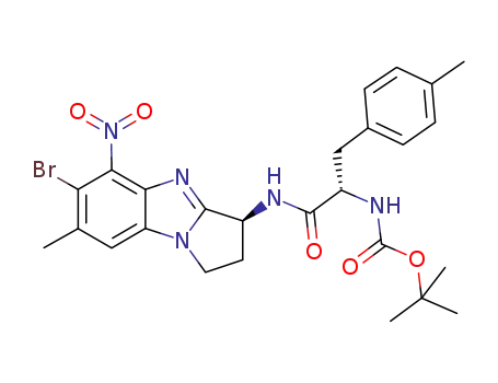 (3S)-6-bromo-2,3-dihydro-7-methyl-5-nitro-3-[Boc-L-4-methylphenylalanyl]-1H-pyrrolo[1,2-a]benzimidazole