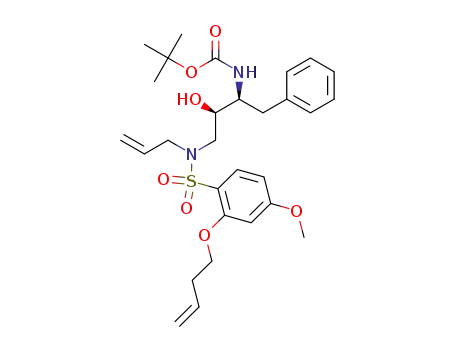 tert-butyl-(2S,3R)-4-(N-allyl-2-(but-3-enyloxy)-4-methoxyphenylsulfonamido)-3-hydroxy-1-phenylbutan-2-ylcarbamate