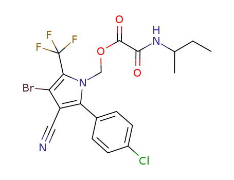 C<sub>19</sub>H<sub>16</sub>BrClF<sub>3</sub>N<sub>3</sub>O<sub>3</sub>
