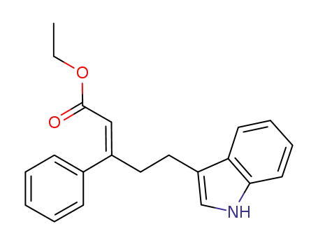 ethyl 5-(1H-indol-3-yl)-3-phenylpent-2-enoate