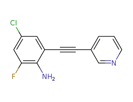 4-chloro-2-fluoro-6-pyridin-3-ylethynyl-phenylamine