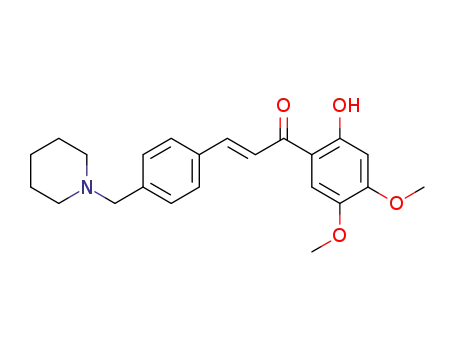 (E)-1-(2-hydroxy-4,5-dimethoxyphenyl)-3-[4-(piperidin-1-ylmethyl)-phenyl]-prop-2-en-1-one