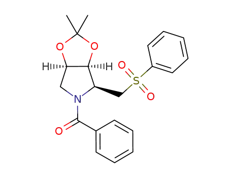 (2S,3S,4R)-N-benzoyl-2-phenylsulfonylmethyl-3,4-isopropylidenedioxypyrrolidine