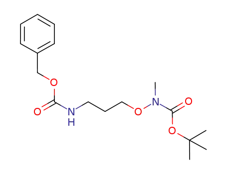 Molecular Structure of 1237528-55-0 (7,10,10-trimethyl-8-oxo-6,9-dioxa-2,7-diazaundecanoic acid phenylmethyl ester)
