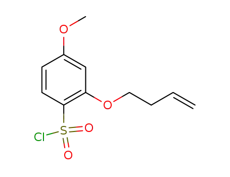 2-(but-3-enyloxy)-4-methoxybenzene-1-sulfonyl chloride