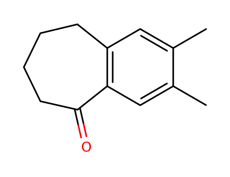 Molecular Structure of 7508-12-5 (2,3-dimethyl-6,7,8,9-tetrahydro-5H-benzo[7]annulen-5-one)