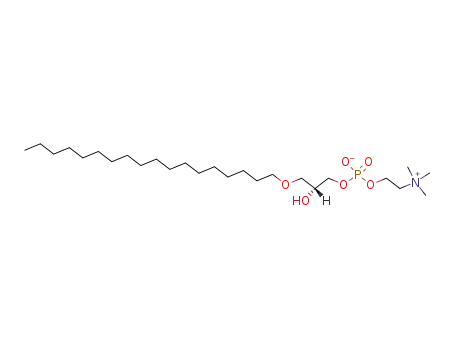 Molecular Structure of 74430-89-0 (1-O-OCTADECYL-SN-GLYCERO-3-PHOSPHOCHOLINE)