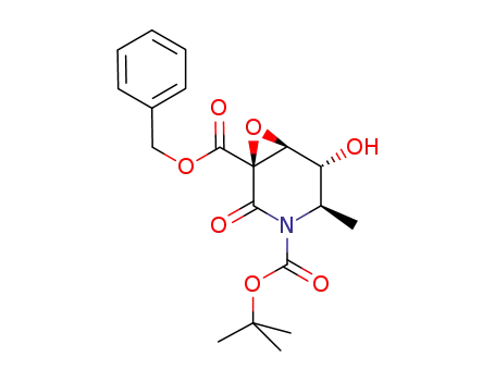3-benzyl 1-tert-butyl (3S,4S,5R,6R)-5-hydroxy-6-methyl-3,4-epoxy-2-oxopiperidine-1,3-dicarboxylate