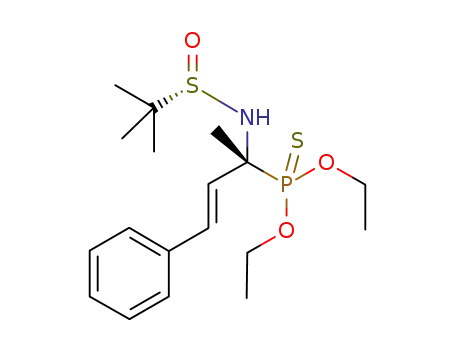 diethyl (S(S),R(C))-(+)-[1-(tert-butylsulfinylamino)-1-methyl-3-phenylallyl]thiophosphonate