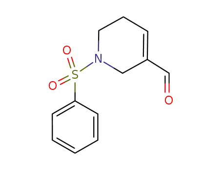 Molecular Structure of 929803-76-9 (1-benzenesulfonyl-1,2,5,6-tetrahydropyridine-3-carboxaldehyde)