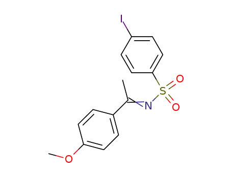 Molecular Structure of 1093252-17-5 (4-iodo-N-[1-(4-methoxyphenyl)-ethylidene]-benzenesulfonamide)