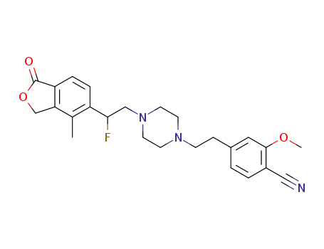 4-(2-{4-[2-fluoro-2-(4-methyl-1-oxo-1,3-dihydro-2-benzofuran-5-yl)ethyl]piperazin-1-yl}ethyl)-2-(methyloxy)benzonitrile