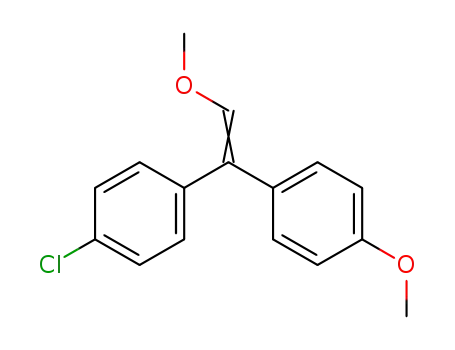 Molecular Structure of 1207201-99-7 (1-[1-(4-chlorophenyl)-2-methoxyvinyl]-4-methoxybenzene)