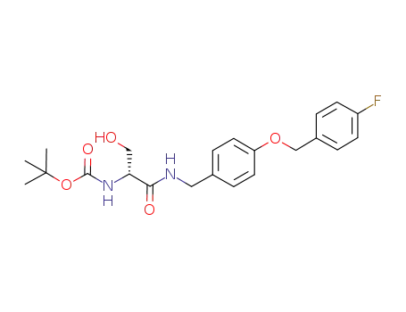 (R)-N-4'-((4''-fluoro)benzyloxy)benzyl 2-N-(tert-butoxycarbonyl)amino-3-hydroxypropionamide