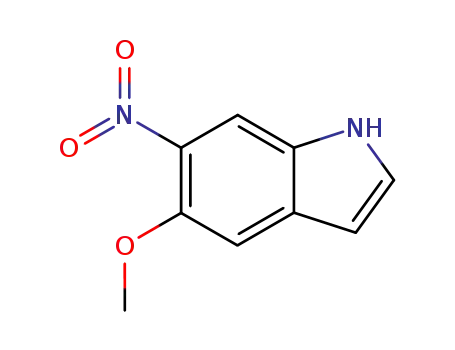 Molecular Structure of 175913-29-8 (5-Methoxy-6-nitro-1H-indole)