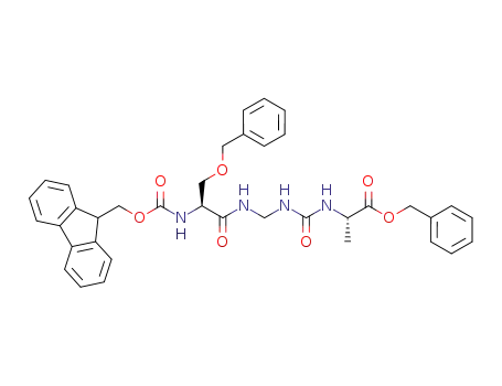 Molecular Structure of 1228178-53-7 (Fmoc-Ser(Bzl)-Gly-ψ(NH-CO-NH)-Ala-OBzl)