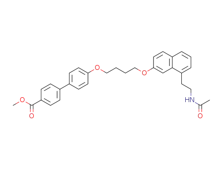 N-[2-(7-{4-[4'-methoxycarbonylbiphenyl-4-yloxy]butoxy}naphthalen-1-yl)ethyl]acetamide