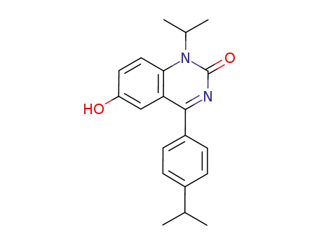 Molecular Structure of 478963-71-2 (6-Hydroxy-1-isopropyl-4-(4-isopropylphenyl)-1H-quinazolin-2-one)