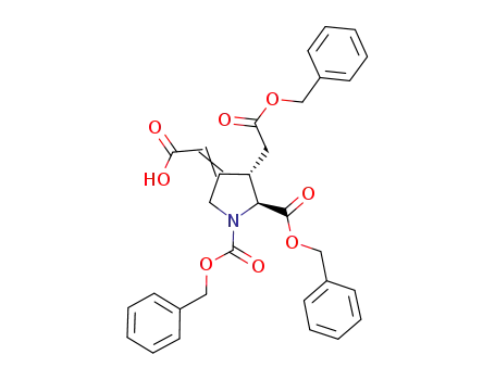 2-{(4S,5S)-4-[2-(benzyloxy)-2-oxoethyl]-1,5-bis(benzyloxycarbonyl)pyrrolidin-3-ylidene} acetic acid