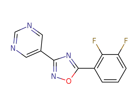 5-(2,3-difluorophenyl)-3-(pyrimidin-5-yl)-1,2,4-oxadiazole
