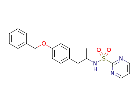 N-(1-(4-(benzyloxy)phenyl)propan-2-yl)pyrimidine-2-sulfonamide