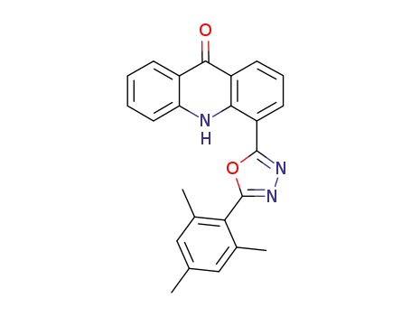 4-[5-(2,4,6-trimethylphenyl)-[1,3,4]oxadiazol-2-yl]-10H-acridin-9-one