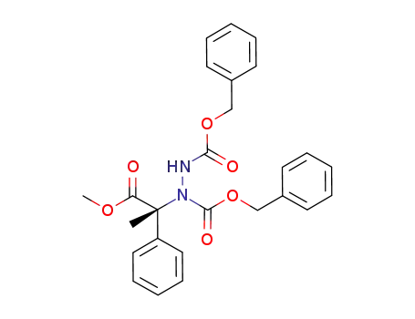 1,2-Hydrazinedicarboxylic acid,
1-[(1R)-2-methoxy-1-methyl-2-oxo-1-phenylethyl]-, 1,2-bis(phenylmethyl)
ester
