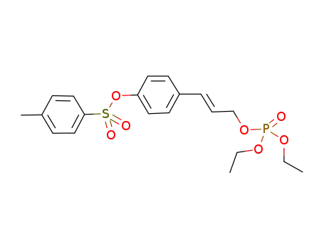 Molecular Structure of 1209467-25-3 ((E)-4-(3-((diethoxyphosphoryl)oxy)prop-1-en-1-yl)phenyl 4-methylbenzene sulfonate)