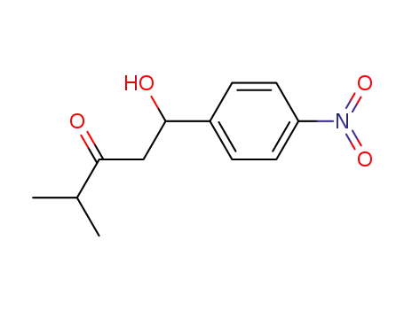 Molecular Structure of 261527-26-8 (1-hydroxy-4-methyl-1-(4-nitrophenyl)pentan-3-one)