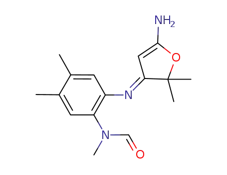 (2-{[(3E)-5-amino-2,2-dimethylfuran-3(2H)-ylidene]amino}-4,5-dimethylphenyl)methylformamide